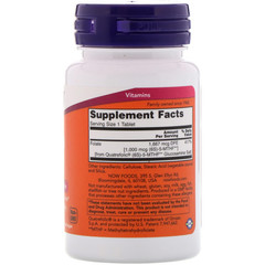 Now Foods, Метилфолат, 1000 мкг, 90 таблеток