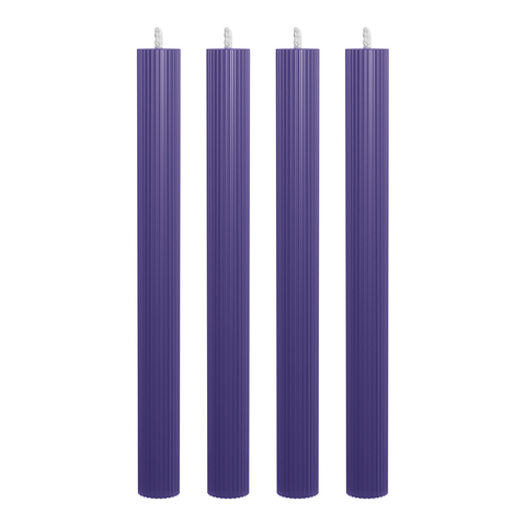 Набор из 4 декоративных свечей 2,3х26см SCANDYLAB Empire Violet SL-EXL07