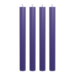 Набор из 4 декоративных свечей 2,3х26см SCANDYLAB Empire Violet SL-EXL07