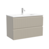 Sancos SNR80/39CE Тумба подвесная SANCOS Snob R 790х390х500, c двумя ящиками оснащенными доводчиками, Beige Soft , арт.SNR80/39CE