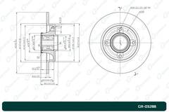Диск тормозной G-brake  GR-03288