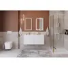 BelBagno KRAFT-1200-4C-SO-BO База под раковину подвесная с фрезерованными ручками по всей длине фасада с чет-мя выкатн. ящ., Bianco Opaco, 1200x455x500