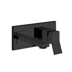 Gessi Rettangolo K 53084#299 Встраиваемый однорычажный смеситель для раковины с индивидуальной длиной излива (70-300мм)(внешние части), цвет: черный фото