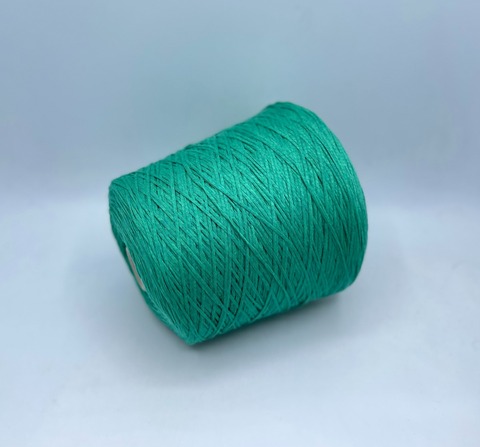 Filati Naturali (пр.Италия),art-Cash-cotton, 270м/100гр, 15%Кашемир 85%Хлопок , цвет-Зеленый меланж, арт-28044