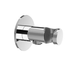 Almar ROUND E095037.NB Душевое подключение с держателем круглое, кругл. отражатель, Nickel Brushed фото