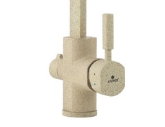 Смеситель KAISER Decor 40144-16 песочный мрамор для кухни под фильтр (Sand 302) 3