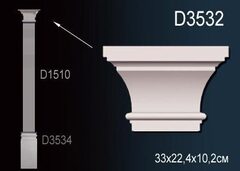 Капитель пилястры D3532