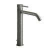 Gessi 316 54203#239 Смеситель для раковины на 1 отверстие, высокий h=305мм, с донным клапаном, излив 156мм, цвет: steel brushed
