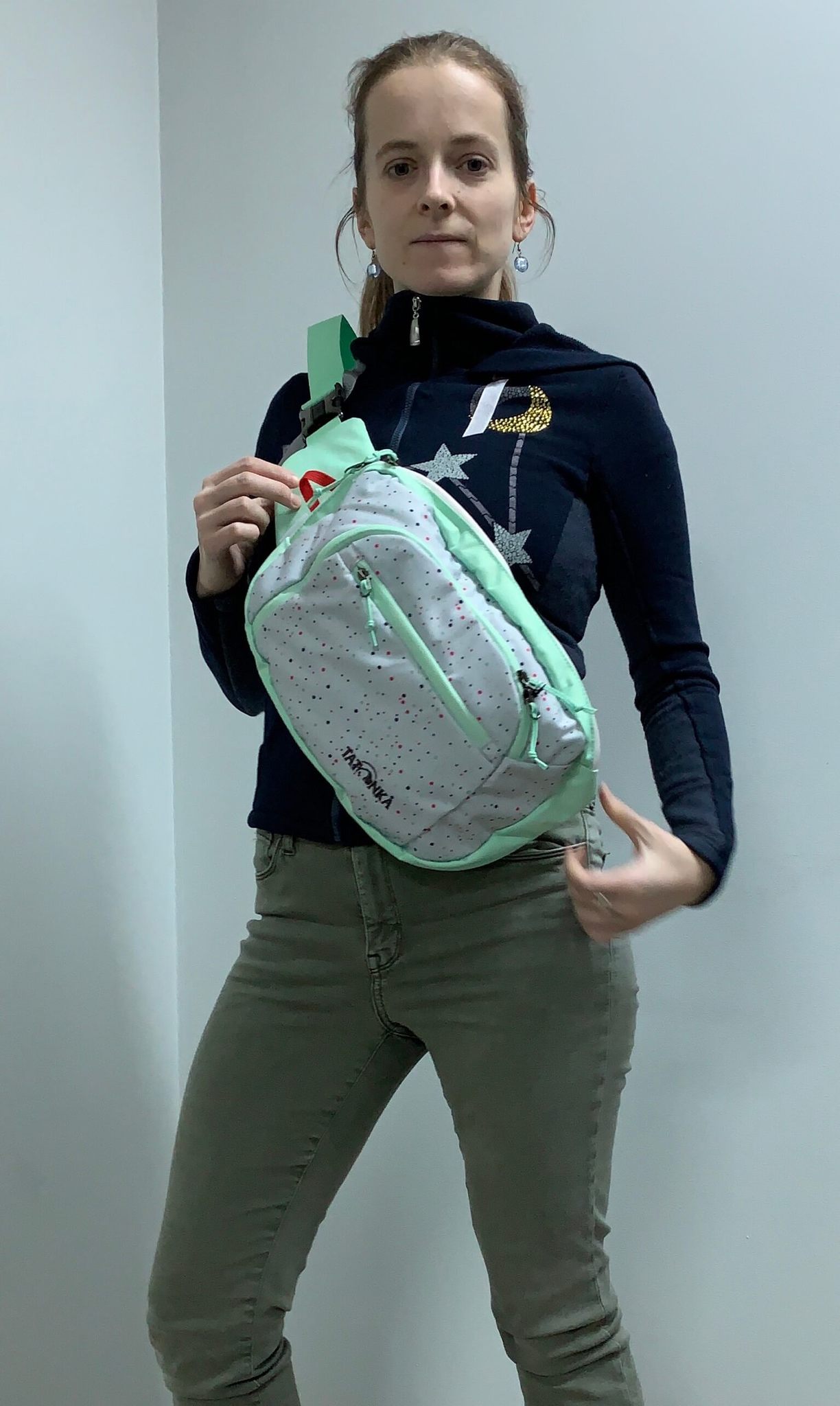 Tatonka Hip Sling Pack поясная сумка ash grey confetti - 3