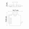 WasserKRAFT Wern K-2525 Держатель туалетной бумаги, цвет: хром