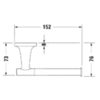 Duravit Starck T 99371000 Держатель туалетной бумаги настенный, цвет хром