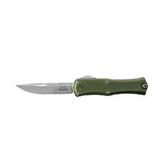 Фото Автоматический нож Microtech Hera II Mini S/E, сталь M390MK, рукоять алюминий, зеленый