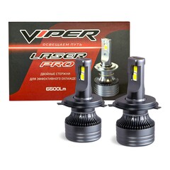 Комплект LED ламп  головного света VIPER LASER PRO H4