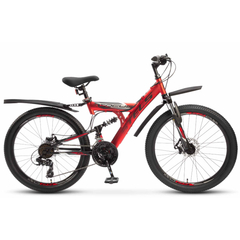 Велосипед Stels Focus 24" MD 18 sp V010 Красный/Чёрный (м) (LU098194)