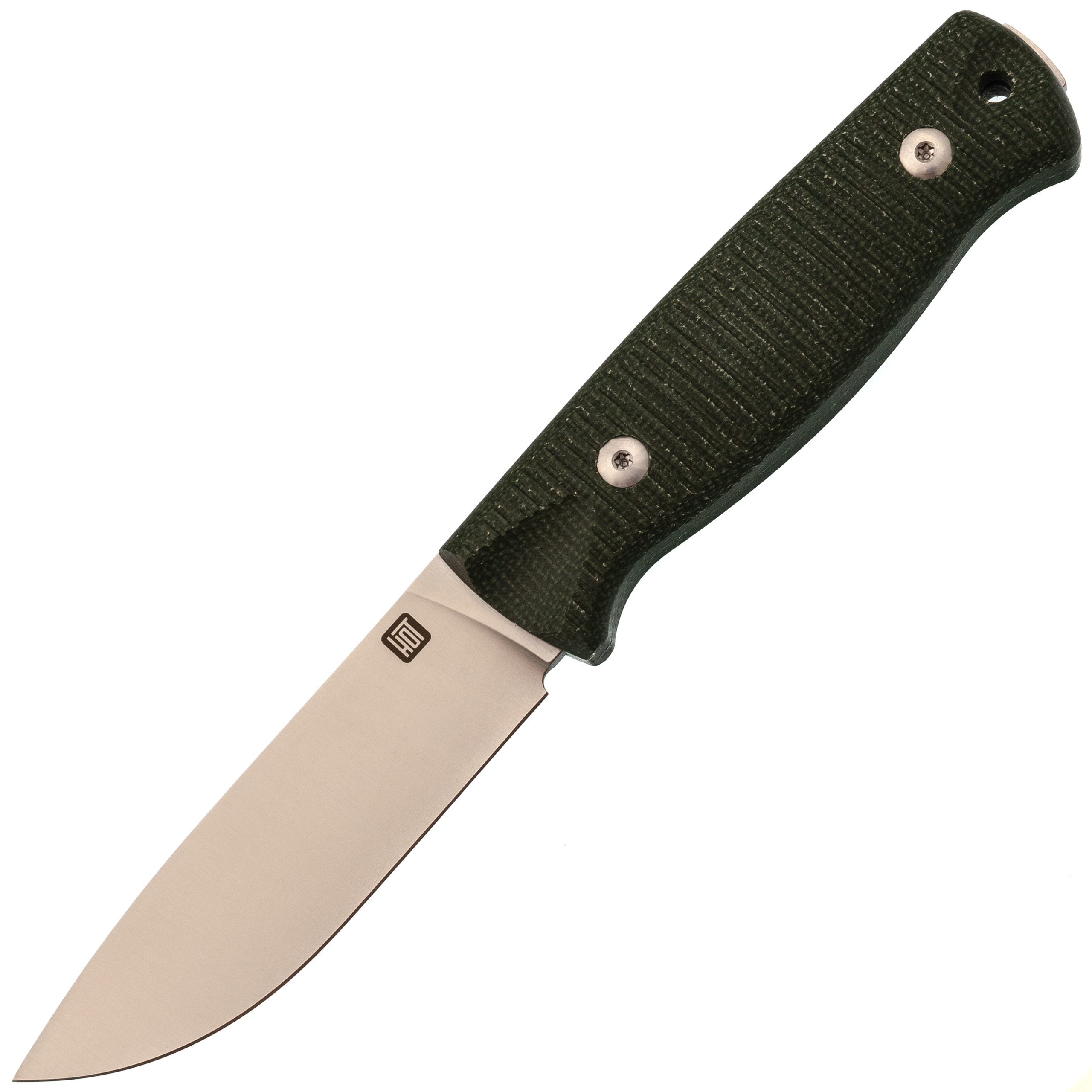 Нож Hot Knife Hoot, сталь D2, рукоять микарта, зеленый