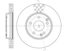 Диск тормозной вентилируемый G-brake  GR-02912