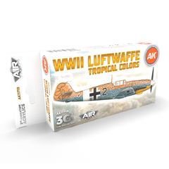 Набор красок AK interactive WWII Luftwaffe Tropical Colors 3G, 6 красок