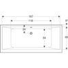 Geberit Renova Plan 554.307.01.1 Ванна прямоугольная, 180x80см