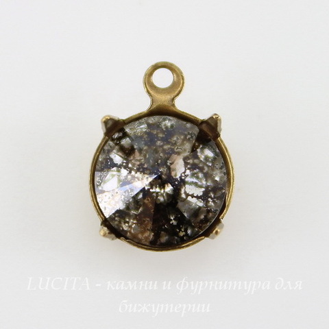 Сеттинг - основа - подвеска для страза 8 мм (41ss) (оксид латуни) ()
