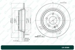 Диск тормозной G-brake  GR-01589