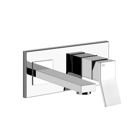Gessi Rettangolo K 53089#031 Встраиваемый однорычажный смеситель для раковины, излив 147мм(внешние части), цвет: хром