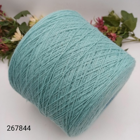 Меринос с ангорой от Zegna Baruffa 3173 500м/100гр 50% меринос, 30% ангора, 20% па - 267844 Морской