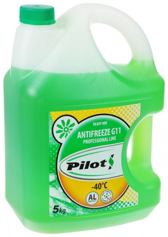 Pilots Green Line 40 G11 Антифриз готовый -40C зеленый 5 кг