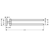 Hansgrohe PuraVida 41512000 Полотенцедержатель