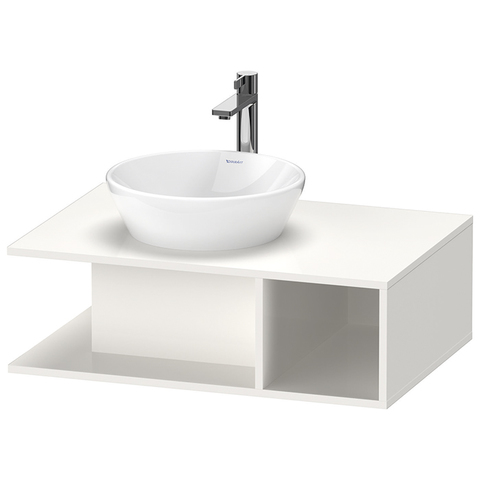 Duravit D-Neo DE492802222 Тумбочка подвесная компакт, 260x800x550 мм, 1 открытое отделение на правой стороне, цвет: белый высокоглянцевый