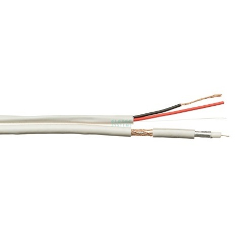 ELETEC RG-59 CU+2x0.75 мм2 75 Ом плоский