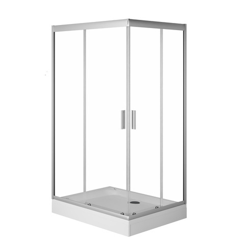 Am.Pm W90G-404-120290-MT Gem Twin Slide 120x90. Душевое ограждение.120x90. профиль мат хром. стекло прозра