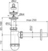 Alcaplast A410 Сифон для раковины