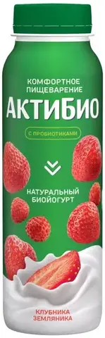 АктиБИО питьевой клубника-земляника 260гр