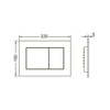 TECE N500412 TECE Комплект (4в1) TECEbase 3.0 c кронштейнами, звукоизоляция, панель смыва TECEnow хром глянцевый (латунный вентиль)