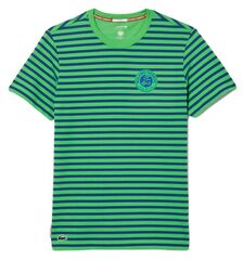 Теннисная футболка Lacoste Unisex Ultra-Dry Sport Roland Garros Edition - navy blue/green
