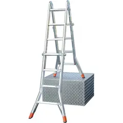 Шарнирная телескопическая лестница TeleMatic 4x4 Krause 129956