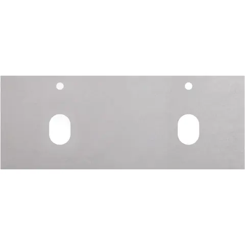 BelBagno KEP-120-2-CEM Столешница из керамогранита с двумя отверстиями под раковину и с двумя отверстиями под смеситель 1216x468 Cemento