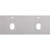 BelBagno KEP-120-2-CEM Столешница из керамогранита с двумя отверстиями под раковину и с двумя отверстиями под смеситель 1216x468 Cemento
