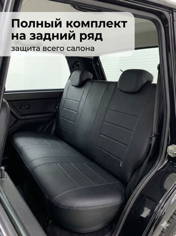 Чехлы Лада Нива 4x4 (2019-2025) - экокожа, черный - фото 3