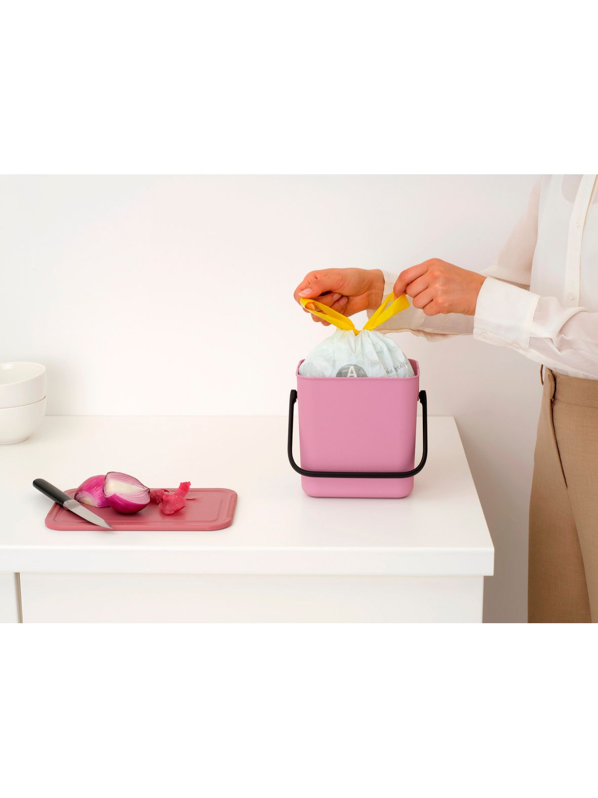 Мусорное ведро Sort&Go (3 л), Лилово-розовый, арт. 255427 - фото 8