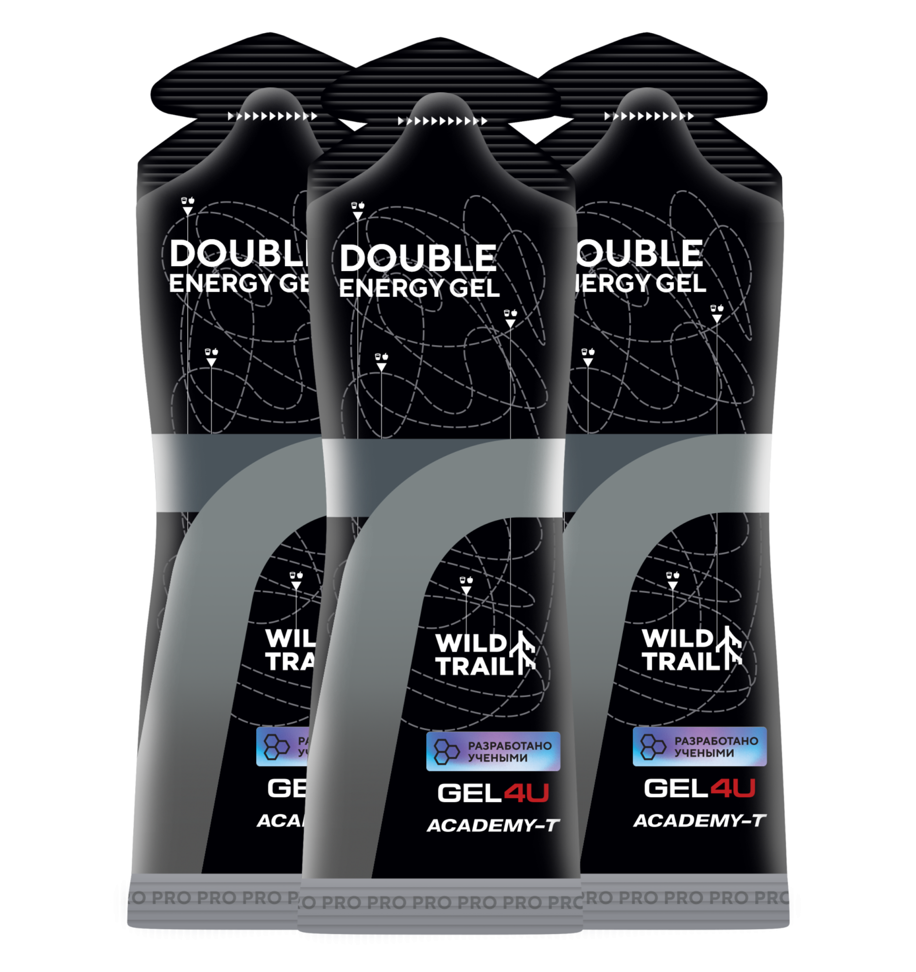 Набор энергетических гелей GEL4U Double Energy 75 г