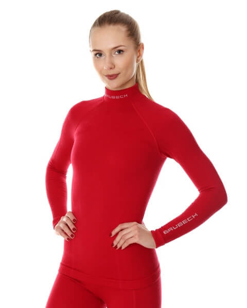 Brubeck Wool Merino терморубашка женская малиновая
