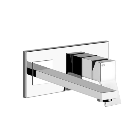 Gessi Rettangolo K 53090#031 Встраиваемый однорычажный смеситель для раковины, излив 249мм(внешние части), цвет: хром