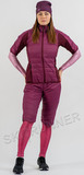 Элитный лыжный комплект жилет + шорты женский Noname Ski Vest-Shorts Red/Dk Rasberry