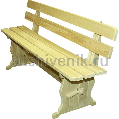 Лавка из осины, 100*30*44 - 3