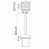 WasserKRAFT Wern K-2527 Туалетный ершик, цвет: хром