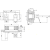 Gessi Rettangolo K 53090#031 Встраиваемый однорычажный смеситель для раковины, излив 249мм(внешние части), цвет: хром