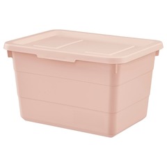 Коробка с крышкой IKEA SOCKERBIT (СОККЕРБИТ), Розовый, 19x26x15 см