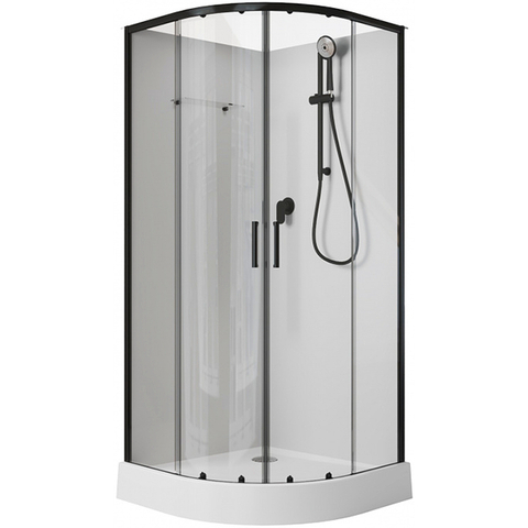 Aquanet Passion EVO 282010 Душевая кабина 100x100, цвет: чёрный