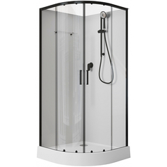 Aquanet Passion EVO 282010 Душевая кабина 100x100, цвет: чёрный фото